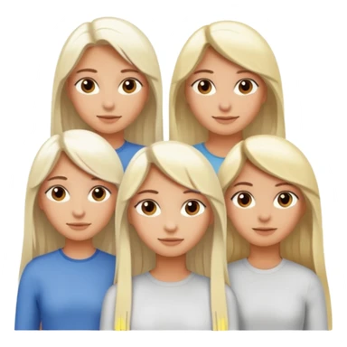 hufflepuff-house-student-friend-group girl-tanned-skin and super-long straight light platinum blonde hair-brown eyes sticker
