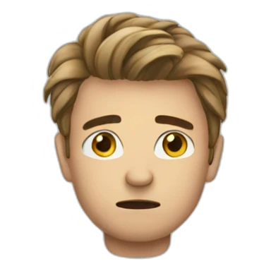 Emoji triste tom sticker