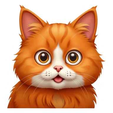 surprised cat with big round eyes sticker