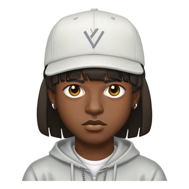 un rapper con la frangia sticker