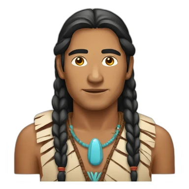 native american man sticker
