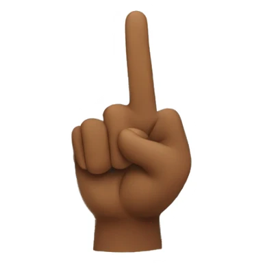 mountain giving a peace sign on hand sticker