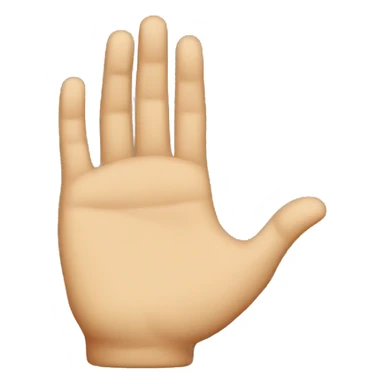 U shape hand sticker