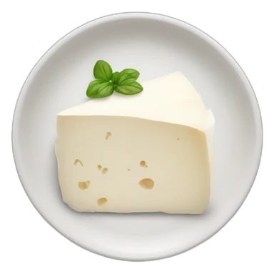 goat cheese in a plate sticker