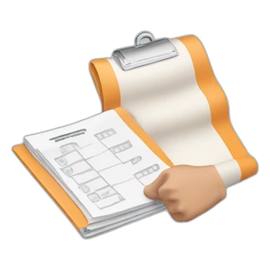 muscle arm holding checklist sticker