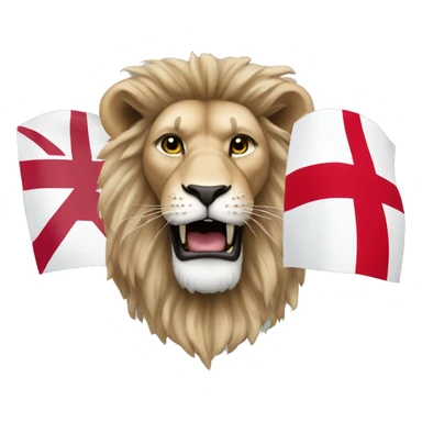 3 lions with an England flags sticker