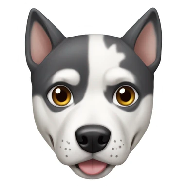 Husky and pitbull mix  sticker