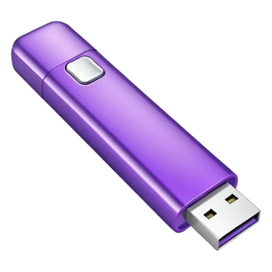 purple usb pen drive sticker