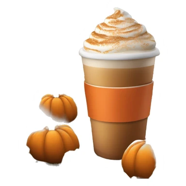 pumpkin spice latte in a pumpkin patch  sticker