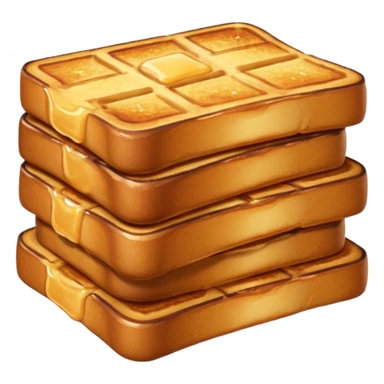 french toast sticks, golden brown, stacked, appetizing sticker