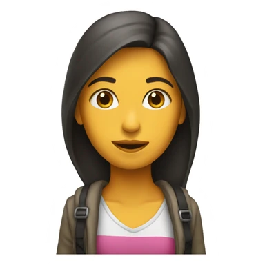 Una chica caminando  sticker