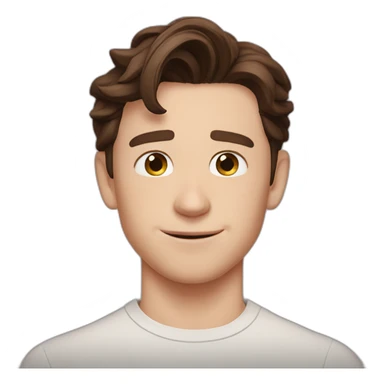 Tom Holland with sticker