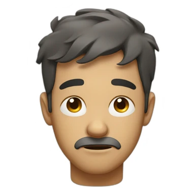 exhausted man sticker