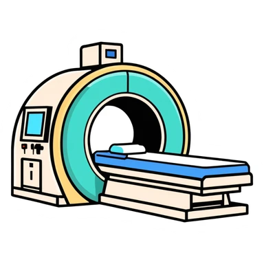 MRI machine sticker