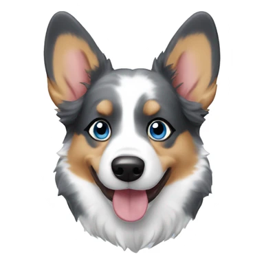 blue merle corgi sticker