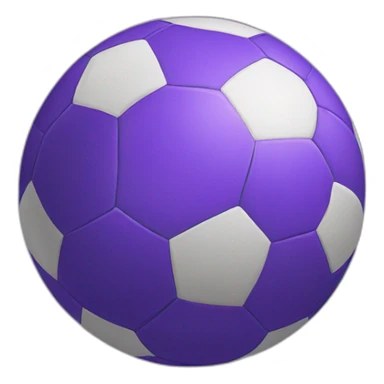 purple soccer ball sticker