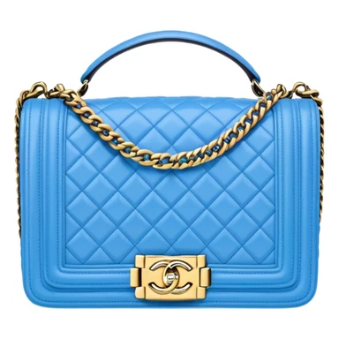 chanel le boy sky blue bag sticker