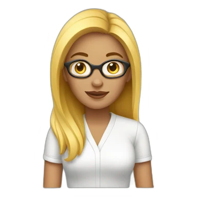 woman blogger sticker