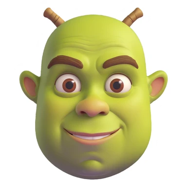 iconic Shrek face sticker
