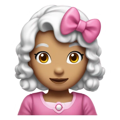 a pink hellokitty sticker