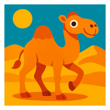 Camel sticker