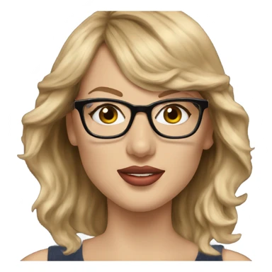 Realistic Taylor Swift glasses  sticker