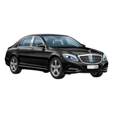 Crée-moi une voiture noire, berline, très classe La voiture  en long 2025classe S que d’un côté  sticker