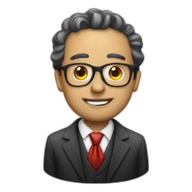 lawyer with a clown nose sticker