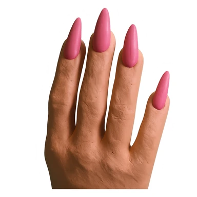 claymation style pink gothic nails sticker