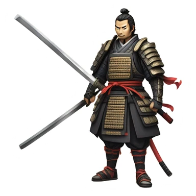 A ronin with a Samauri sword sticker