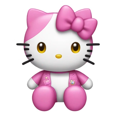 Pink hello kitty sticker