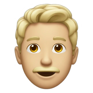 Man with his finger in his nose sticker