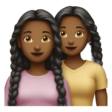 two girls talking sticker