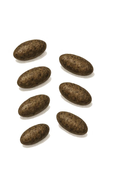 FECI DI ANIMALE A PALLINI LEGGERMENTE ALLUNGATI sticker