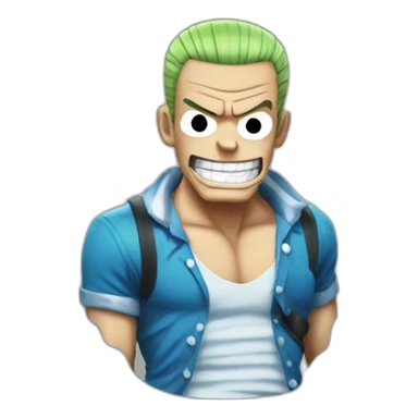 Franky from One Piece sticker