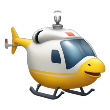 gallina montada en un helicoptero sticker