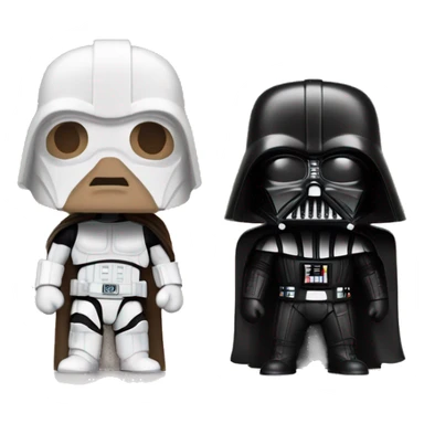 Dáte vader with face gary keller, pop figure sticker