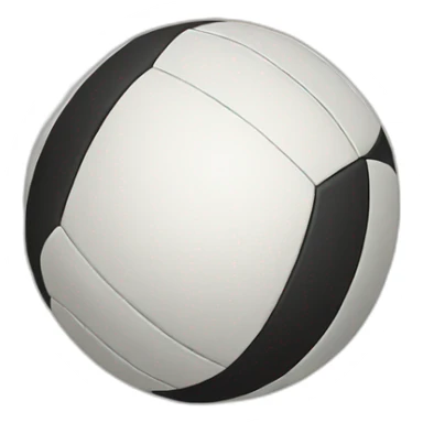 Volleyball with a smile sticker