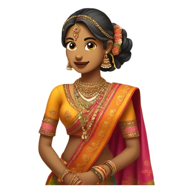 gujarati girl sticker
