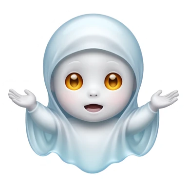 baby ghost face sticker