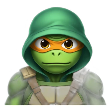 kylian Mbappe Ninja turtle sticker