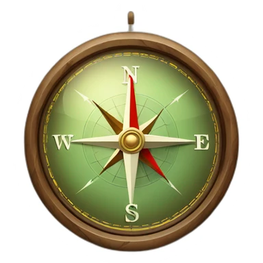 A compass with a roadmap unfolding, illustrating strategic navigation towards 10x growth. sticker