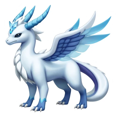 lugia-reshiram-suicune-Glaceon-hybrid, full body sticker