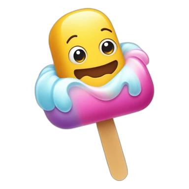 Popsicle in plastic tube sticker