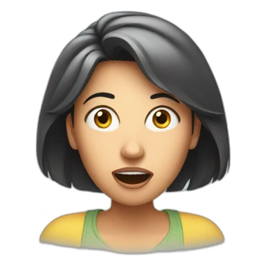 surprised woman  sticker