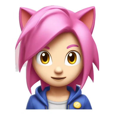 Amy rose sonic sticker