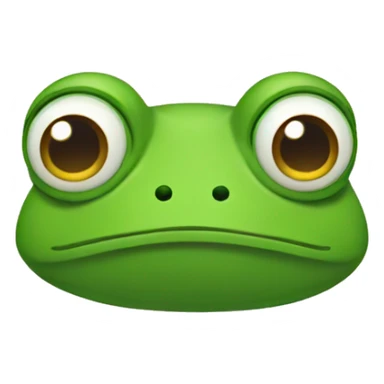Sad frog sticker