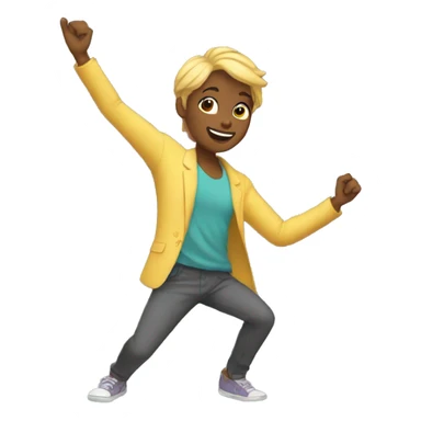 genderless dancing sticker