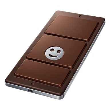 a tablet of dark chocolate with half aluminium sticker