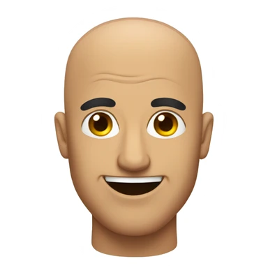 Mexican bald man winking sticker
